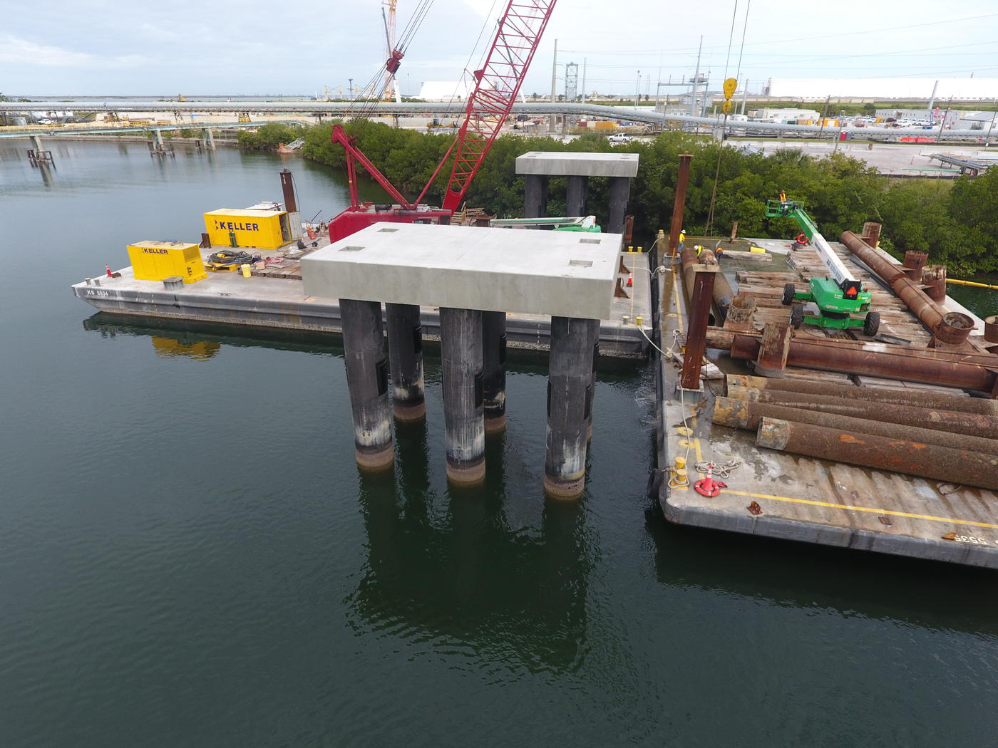 Moretrench site on power plant project in Florida
