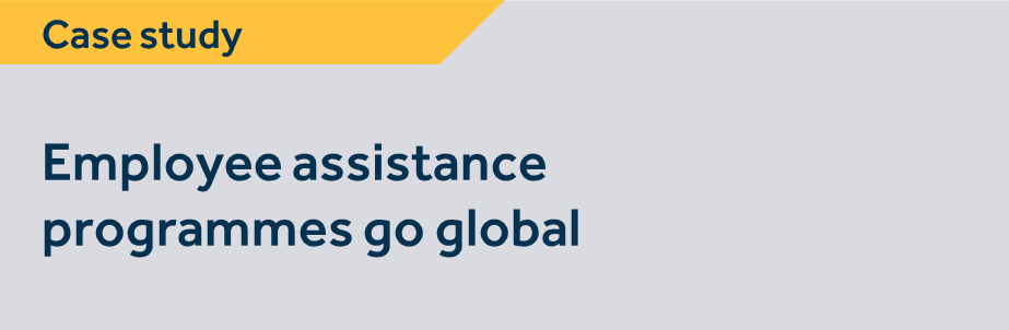 Employee assistance programmes go global