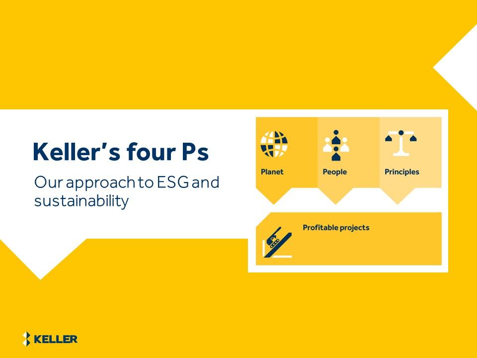 Keller's four Ps - our approach to ESG and sustainability
