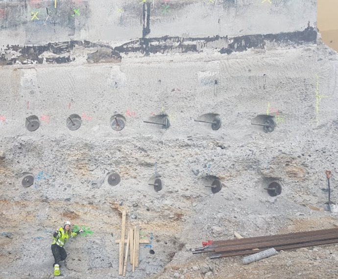 Female Keller project manager on site