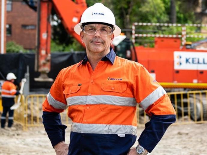 male construction worker on site