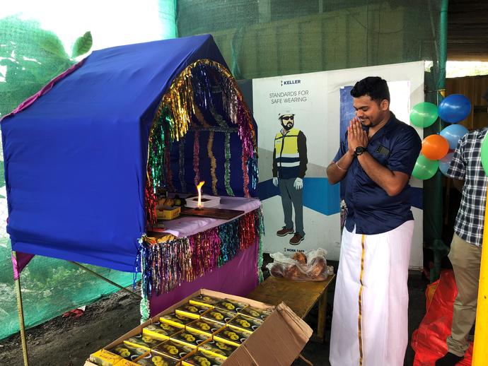 Keller employee celebrating Diwali