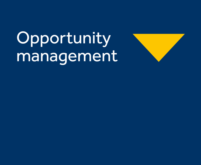Opportunity management