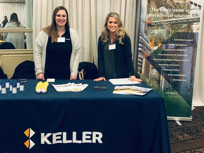 Keller employees at a recruitment fair