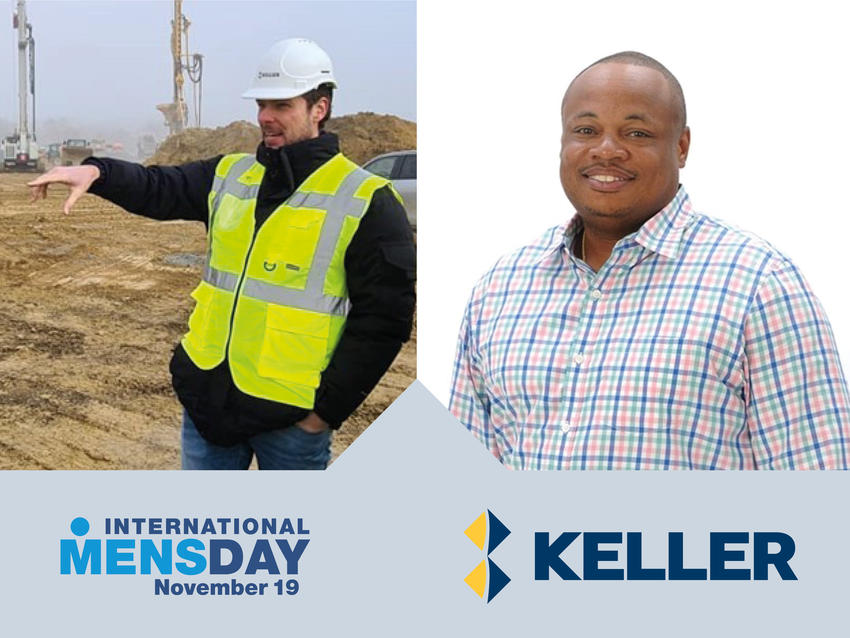 Two male Keller employees smiling