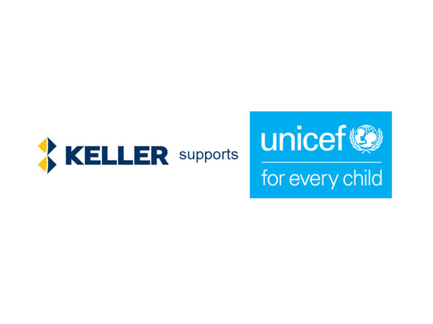 keller and unicef logos