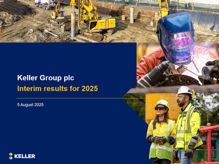 Keller Group Interim Results 2025 front cover