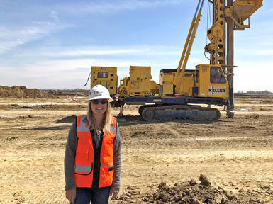 Assistant project engineer on Keller site