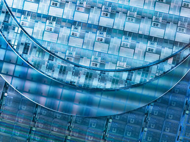 stock image showing semiconductor