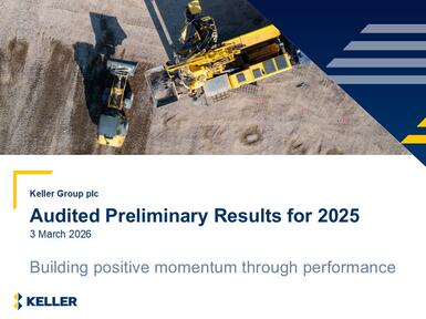 Keller preliminary results march 2026
