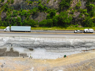 I-40 highway from above