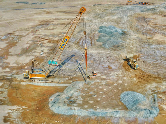 single keller rig in action on remote site
