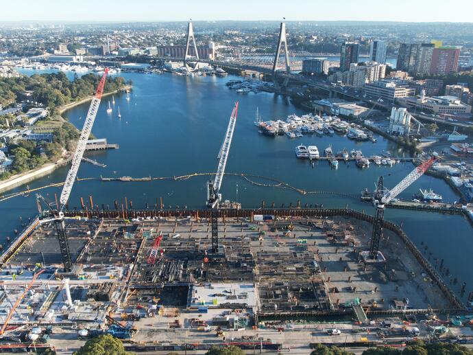 Harbour and fish market area of Sydney