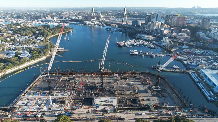 Harbour and fish market area of Sydney