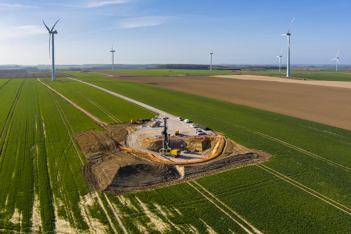 Keller wind farm project in Tortefontaine France
