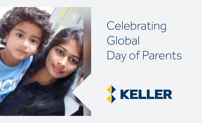 keller engineer with her son