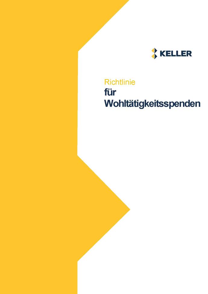 Charitable Giving Policy - German