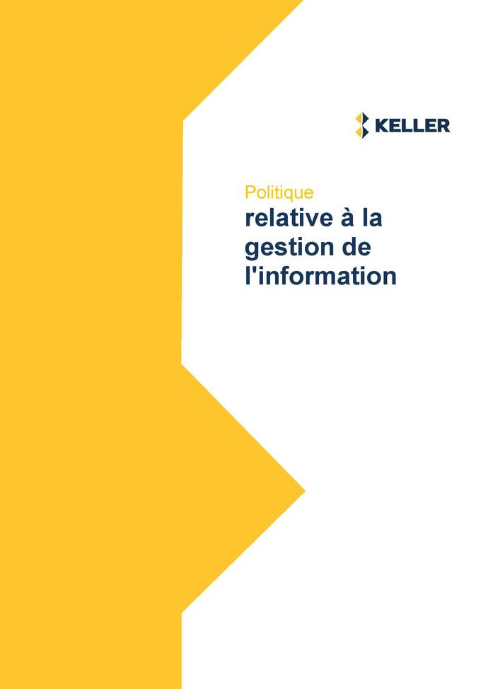Information Management Policy - French