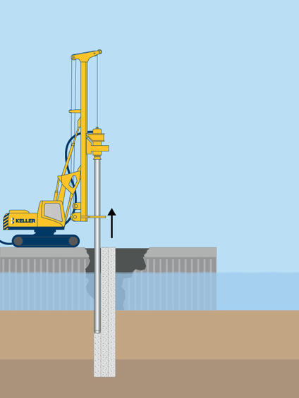 Wharf maintenance illustration