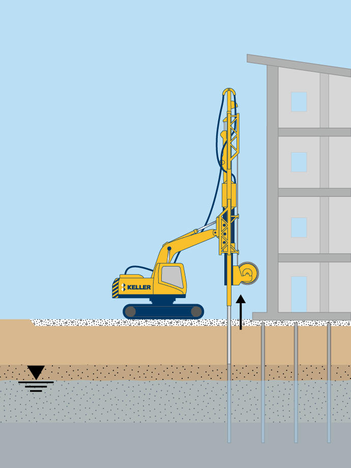 Earthquake drains illustration